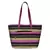 Streak Black Cotton Tote Bag
