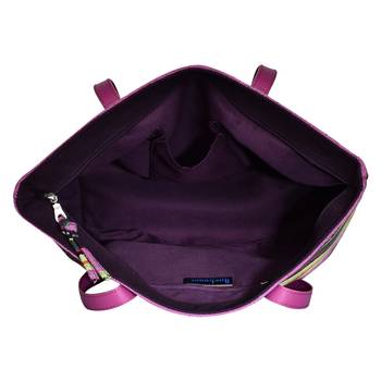 Streak Black Cotton Tote Bag 5