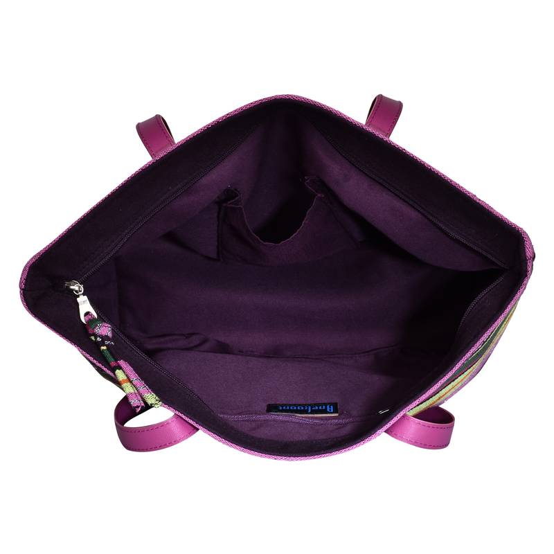 Streak Black Cotton Tote Bag