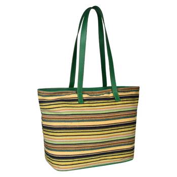 Streak Yellow Cotton Tote bag 2