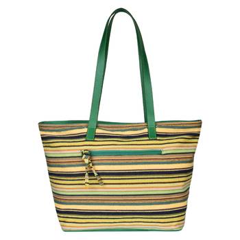 Streak Yellow Cotton Tote bag 3