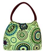 Orb Green Canvas Shoulder Bag