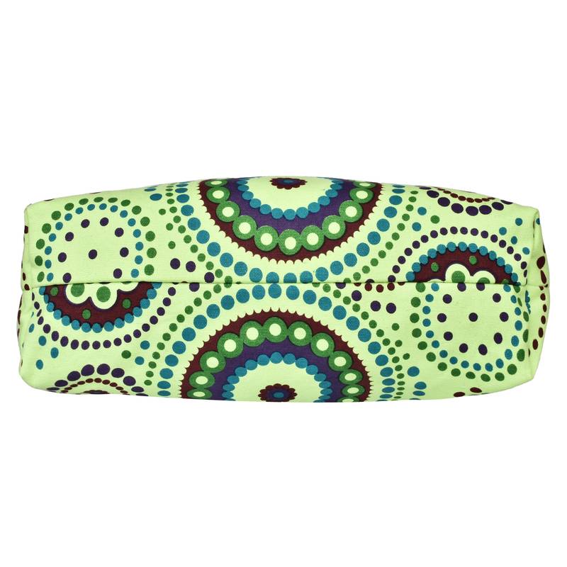 Orb Green Canvas Shoulder Bag