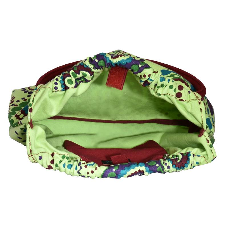 Orb Green Canvas Shoulder Bag