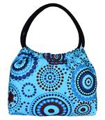 Orb Blue Canvas Shoulder Bag