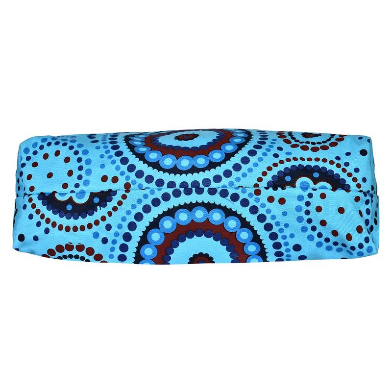 Orb Blue Canvas Shoulder Bag