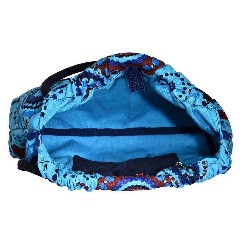 Orb Blue Canvas Shoulder Bag