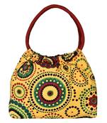 Orb Yellow Canvas Shoulder Bag