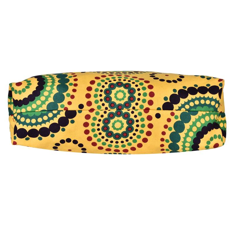 Orb Yellow Canvas Shoulder Bag