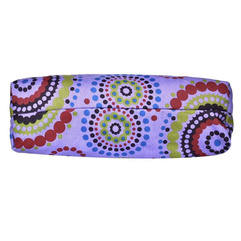 Orb Purple Canvas Shoulder Bag