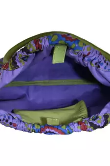 Orb Purple Canvas Shoulder Bag