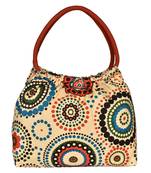 Orb Yellow Canvas Shoulder Bag