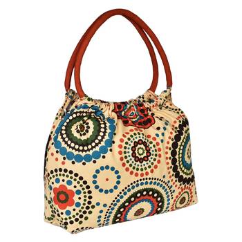 Orb Yellow Canvas Shoulder Bag 2