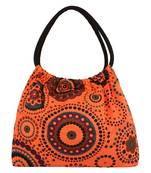 Orb Orange Canvas Shoulder Bag