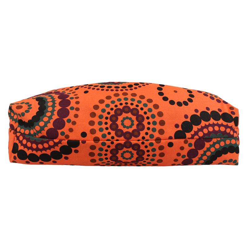 Orb Orange Canvas Shoulder Bag