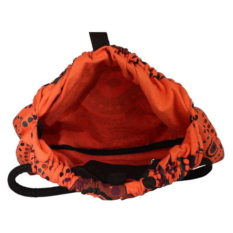 Orb Orange Canvas Shoulder Bag