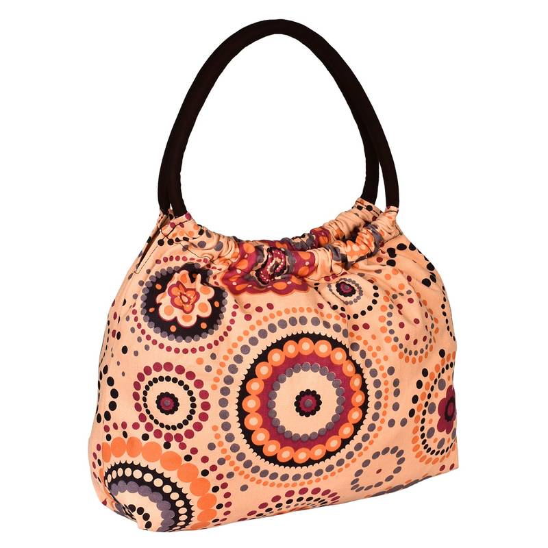 Orb Orange Canvas Shoulder Bag