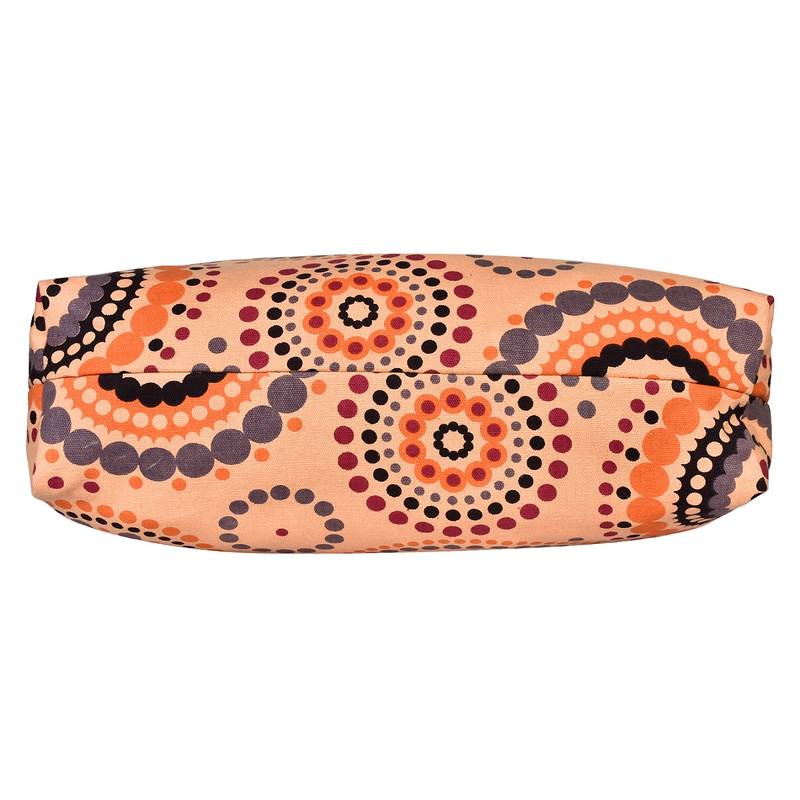 Orb Orange Canvas Shoulder Bag