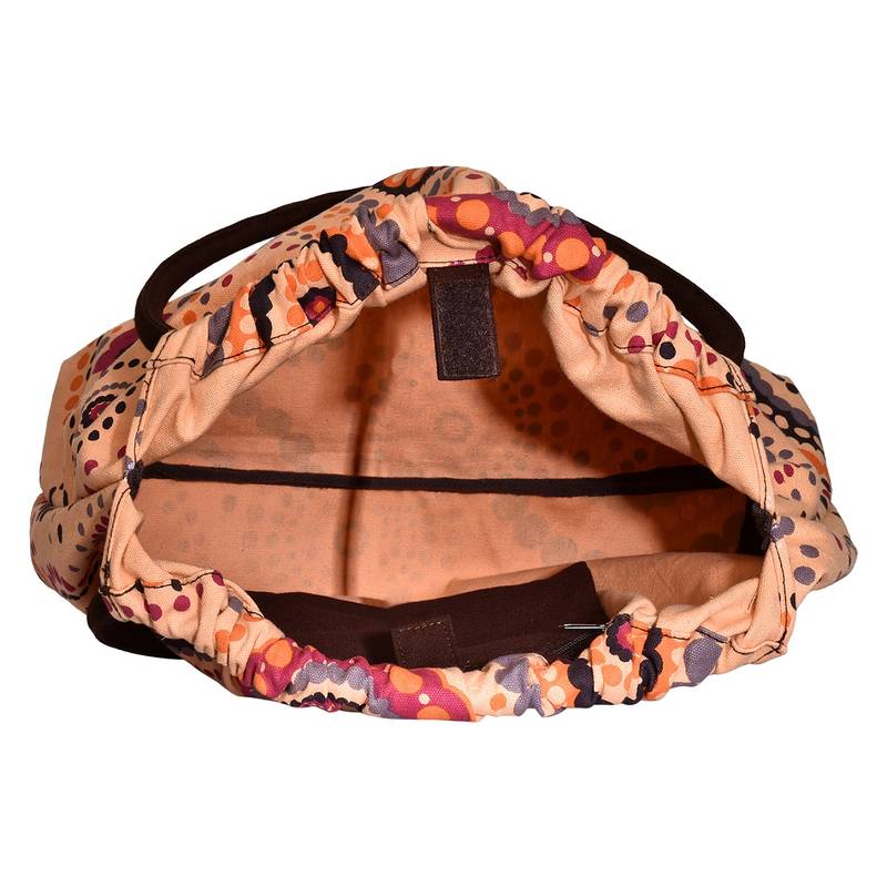 Orb Orange Canvas Shoulder Bag