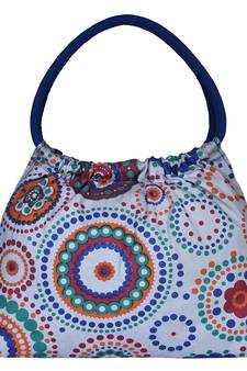 Orb Grey Canvas Shoulder Bag
