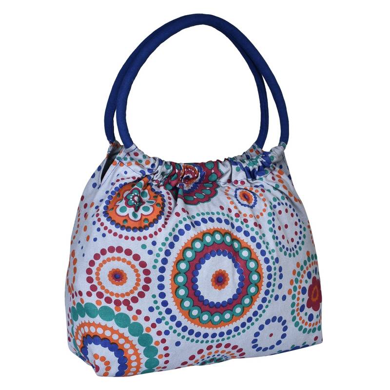 Orb Grey Canvas Shoulder Bag