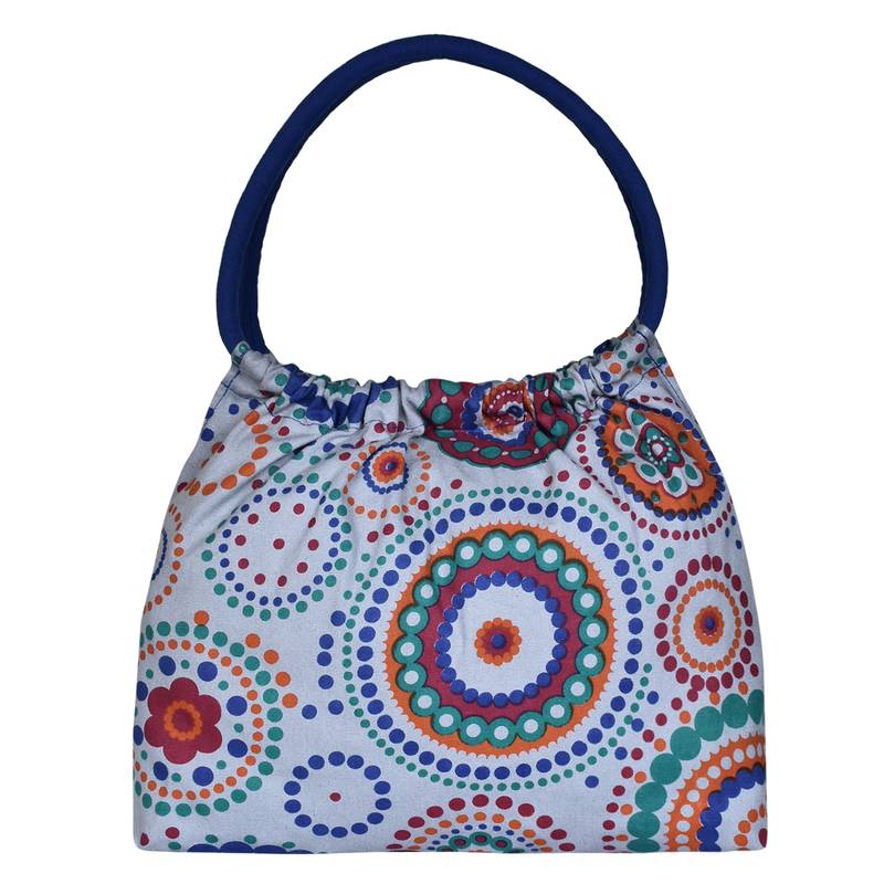 Orb Grey Canvas Shoulder Bag