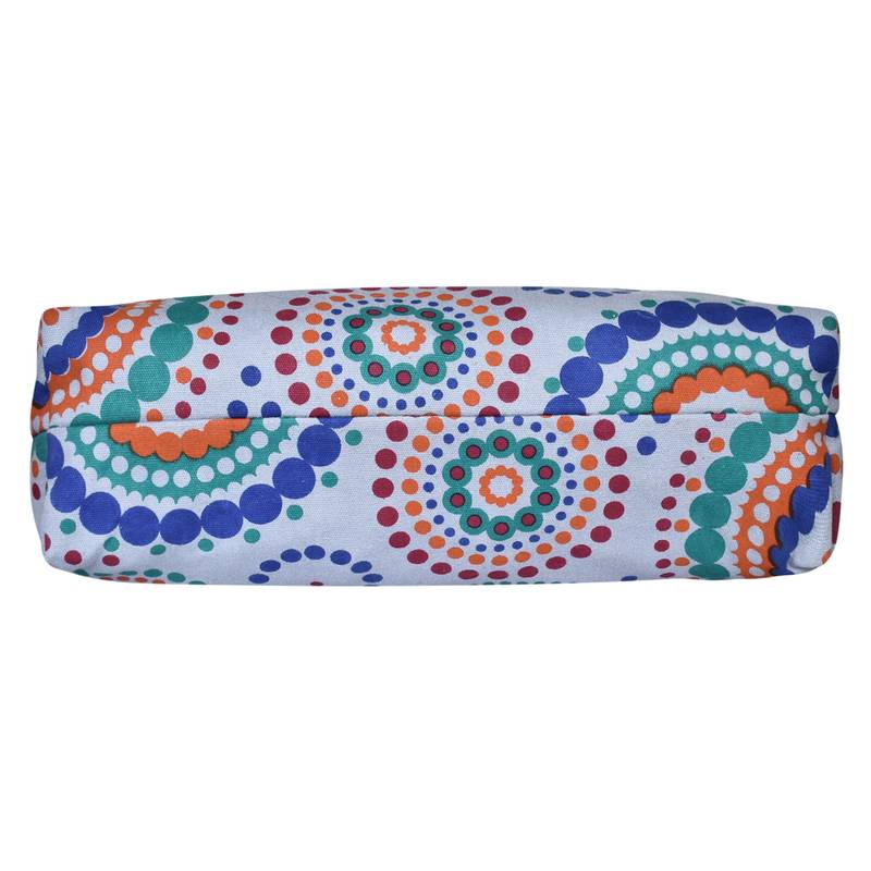 Orb Grey Canvas Shoulder Bag