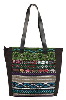 Nava Black Acrylic Tote Bag