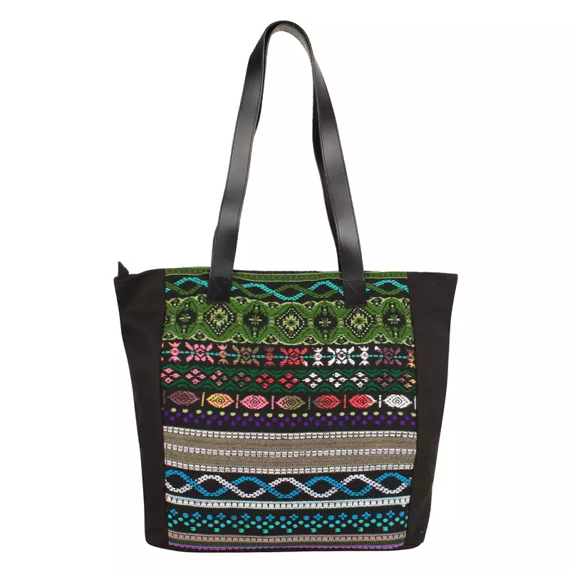 Nava Black Acrylic Tote Bag