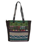 Nava Black Acrylic Tote Bag