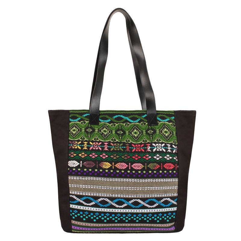 Nava Black Acrylic Tote Bag