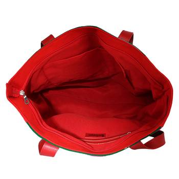 Nava Red Acrylic Tote Bag 5