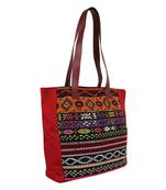 Nava Maroon Acrylic Tote Bag