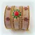 ETHNIC PEARL COLERED STONE STUDDED BROAD KADA