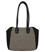 Monochrome Jacquard Black & White Shoulder Bag