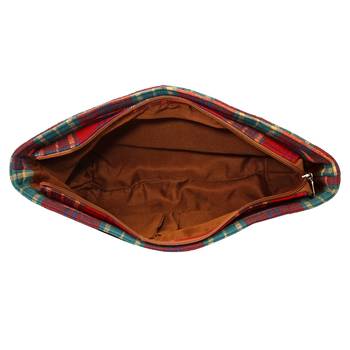 Streak Red Cotton Shoulder Bag 5