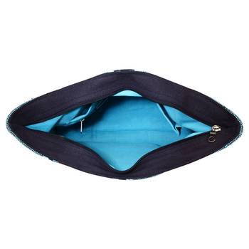 Nava Jacquard Blue Tote Bag 6
