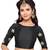 Black  Designer Sleeve Heavy Embroidered Work Readymade Blouse