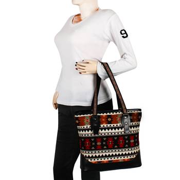 Nava Multicolor Jacquard Shoulder Bag 6