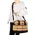 Streak Beige Cotton Shoulder Bag