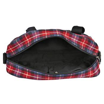 Streak Blue & Red Cotton Shoulder Bag 5