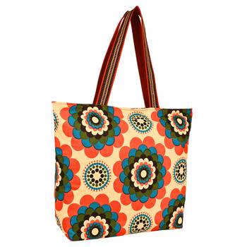 Florid Yellow Canvas Tote Bag 2