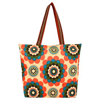 Florid Yellow Canvas Tote Bag 3