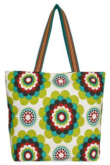 Florid Green Canvas Tote Bag
