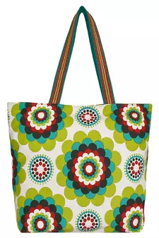 Florid Green Canvas Tote Bag