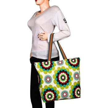 Florid Green Canvas Tote Bag 6