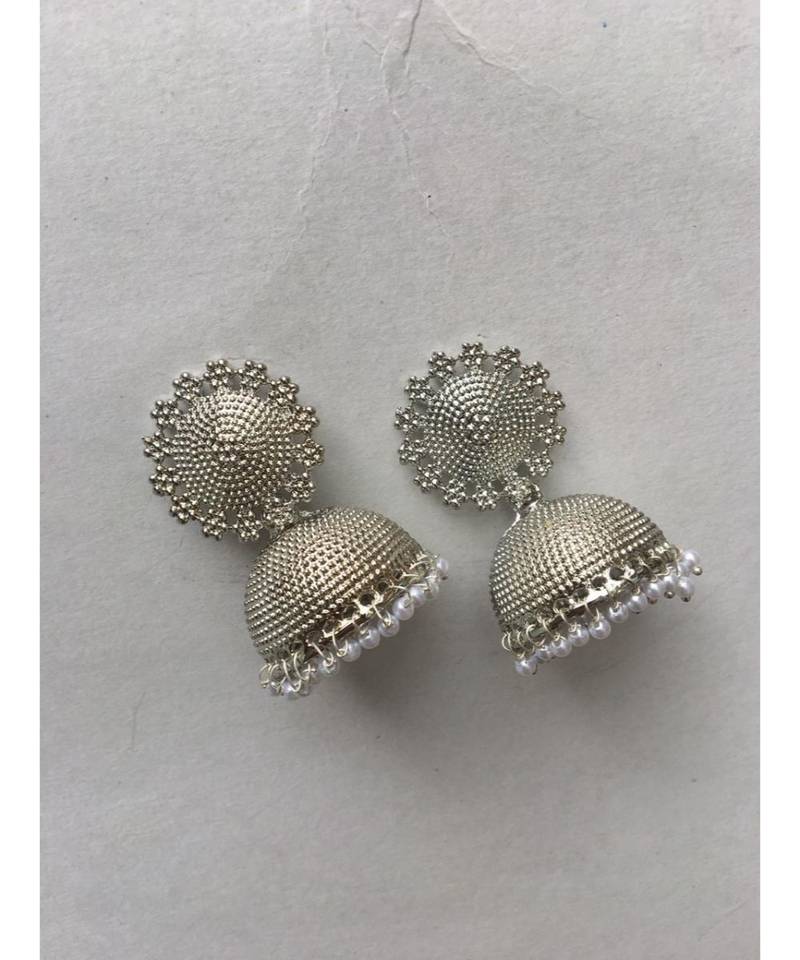 Silver Plated  Jhumkas