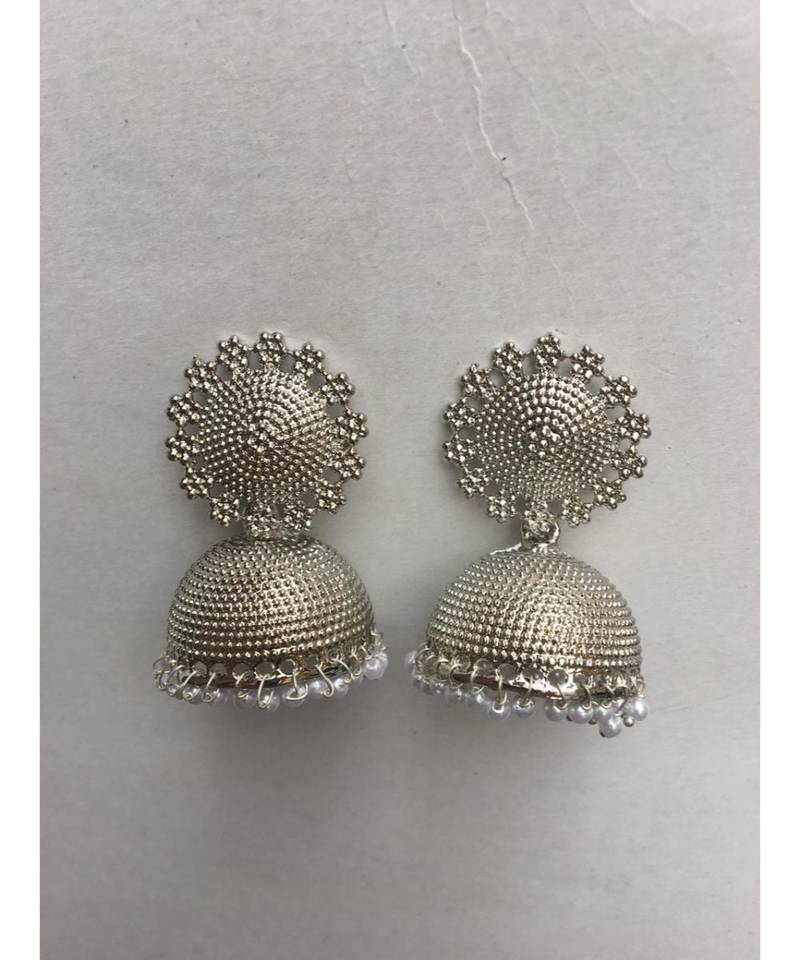 Silver Plated  Jhumkas