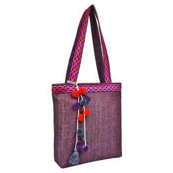 Peppy Pink Viscose Tote Bag 2