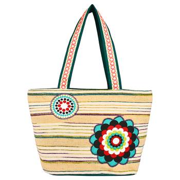Hybrid Beige Cotton Tote Bag 1
